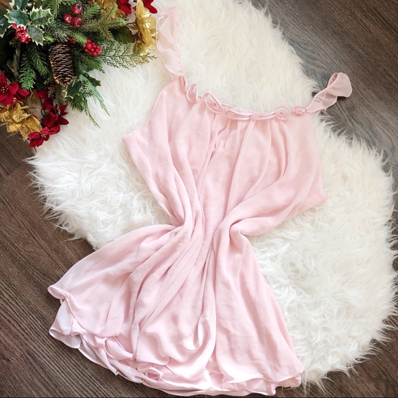 Oscar de la Renta Other - OSCAR DE LA RENTA PASTEL PINK SLIP DRESS NIGHTIE